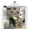 customized size translucent onyx marble inlay table top