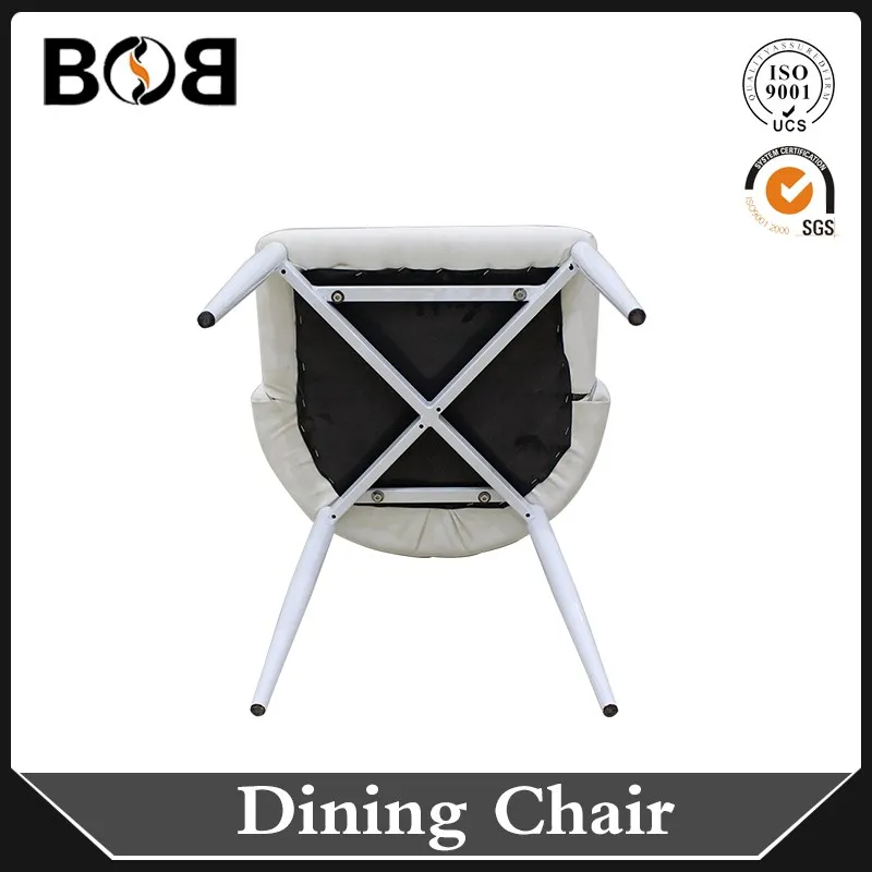 Popular Wholesale Cheap Price PU Leather Metal Chrome Luxury Dining Chair for Dining Room