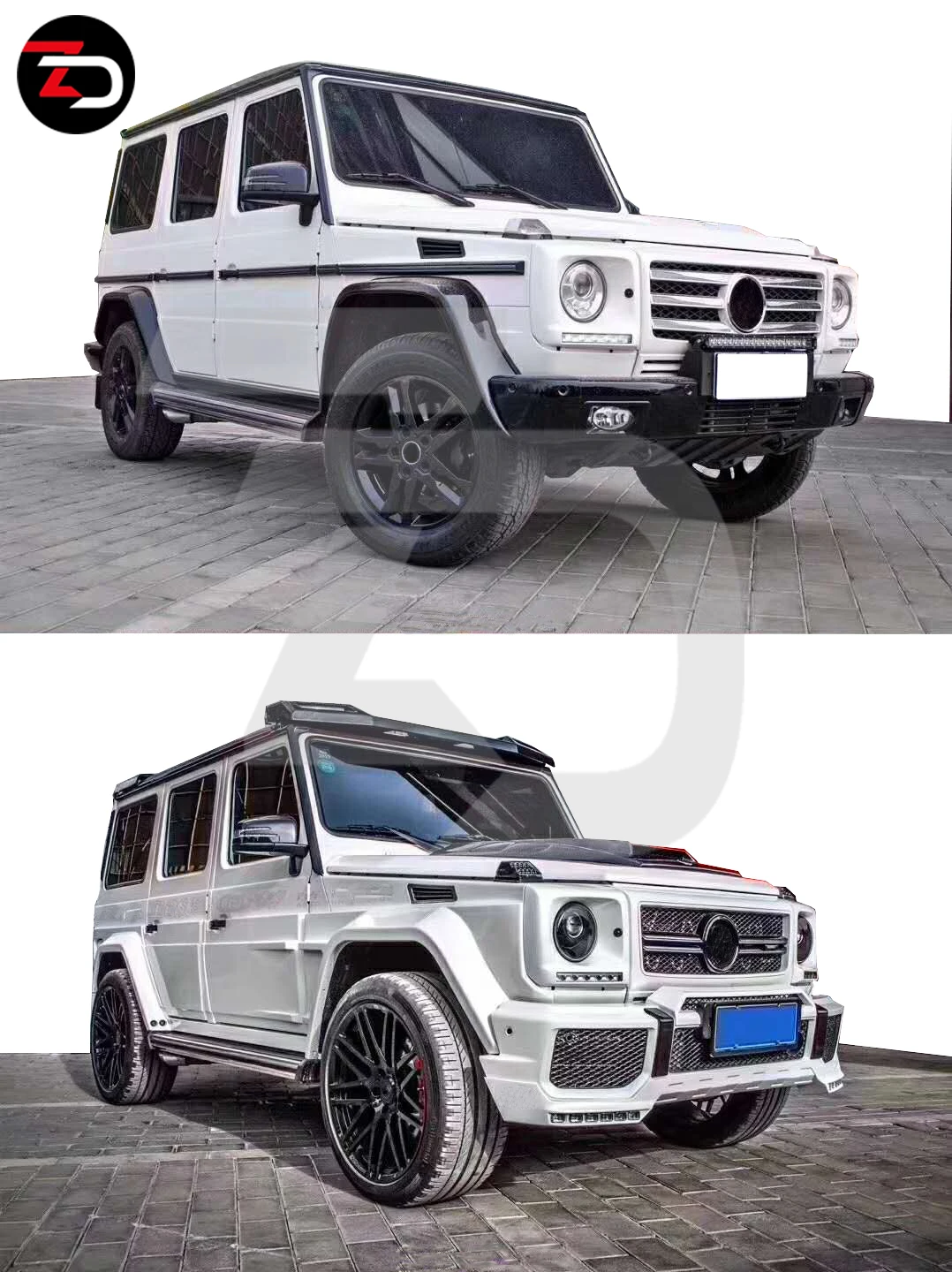 B Style Body Kit Bumper Door Plank Fender Flares For G Class W463 20092016 In Pp Buy Bodykit