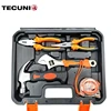TECUNIQ Flexible 13pcs Complete Hand Tool Set Multifunctional Tool Kit With Nipper Pliers Screw Driver
