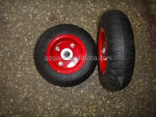 hot-selling 8 inch small solid rubber wheels 2.50-4
