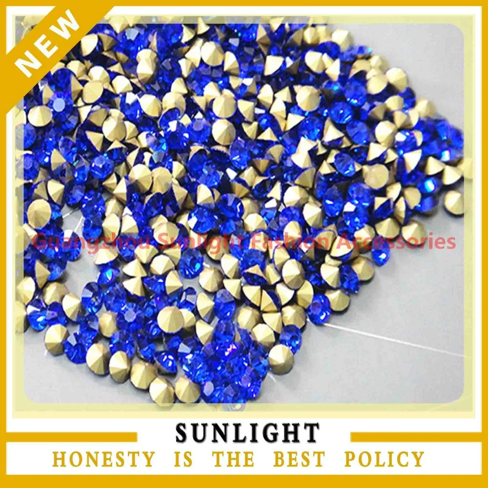 Sapphire Crystal Beads Point Back Rhinestones Glass Chatons Buy Glass