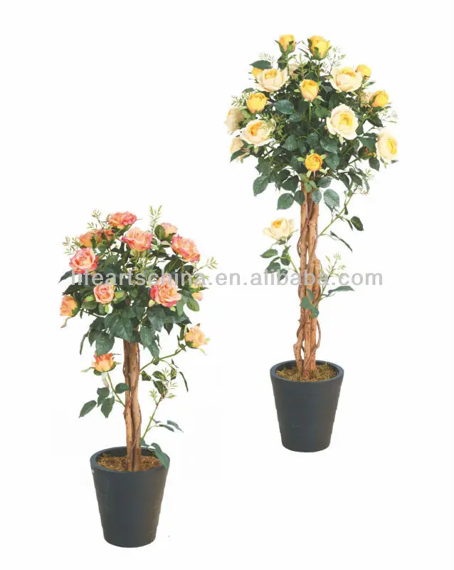 Artificial Flower Tree 132cm Rose Tree Decoration Buy Flower Tree