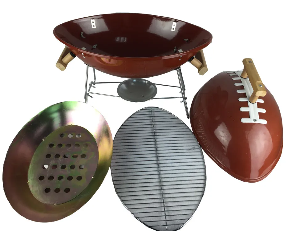 American Oval Football Bbq Charcoal Grill/us Football Shaped Charcoal