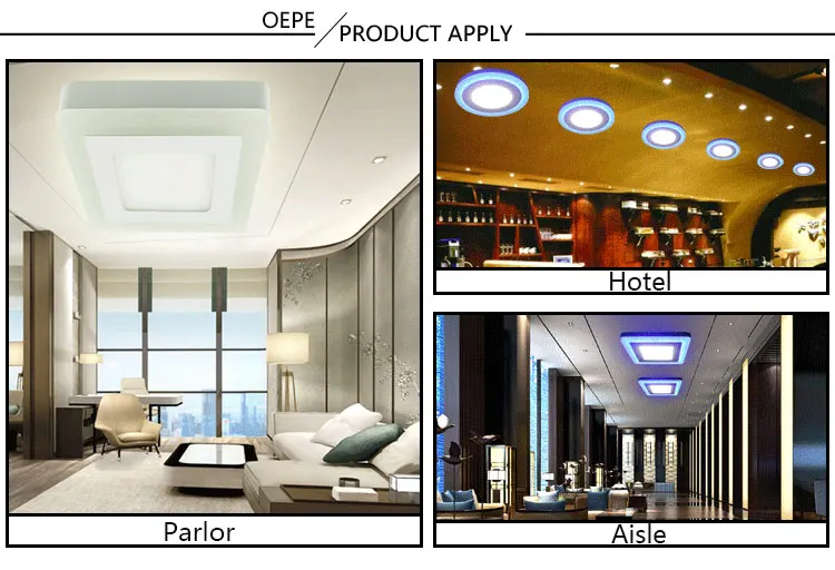 Multiple Color Panel Light Guangzhou 6W 10W 20W Double Color Panel Light - 2 in 1 LED