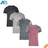 Custom plain Men's Slim Fit T-Shirt Stretch Poly Cotton blend stone Washed Vintage t shirts