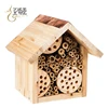 The habitat house provides bees Wooden craft insect box with a safe place