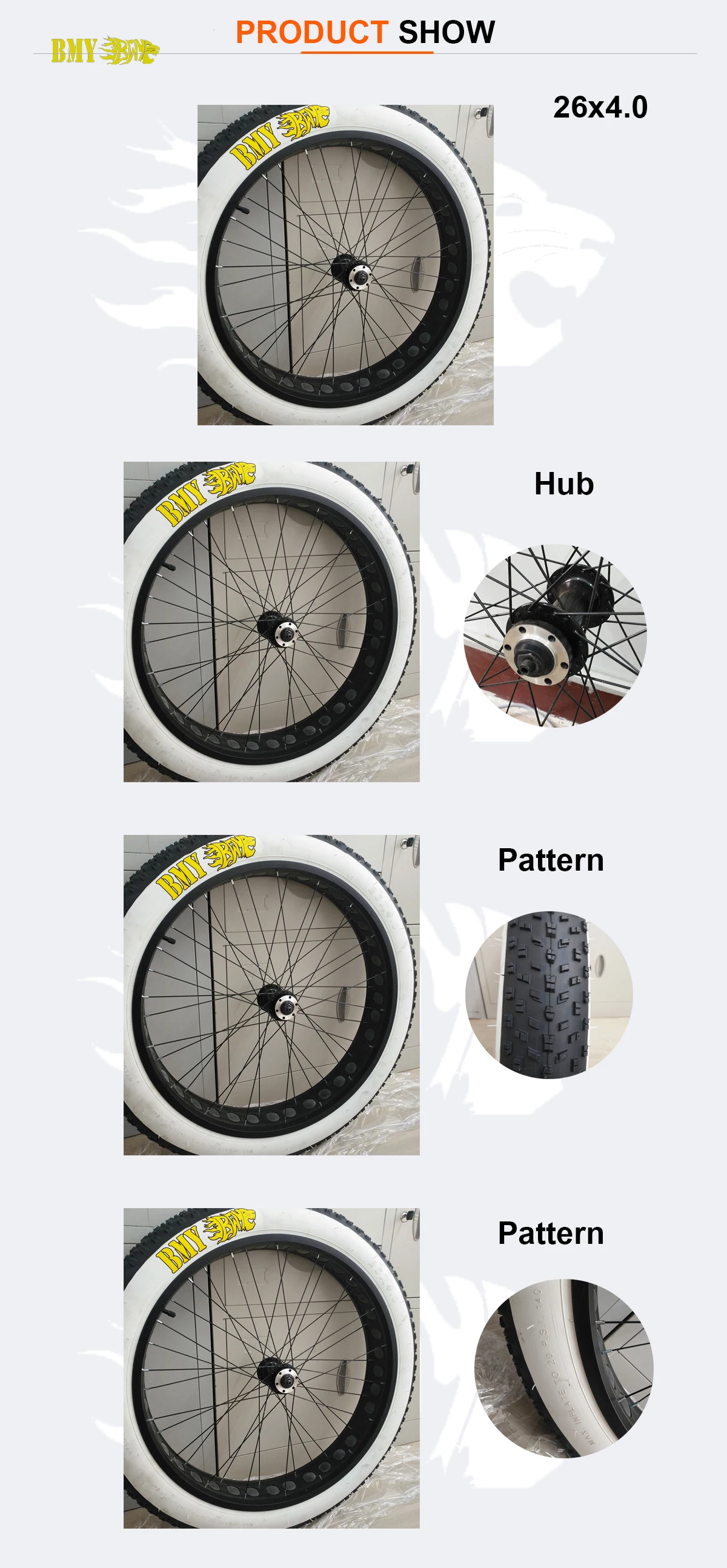 26x4.0 26x4 24x4.0 Inches Electric Bicycle Wheel And The Best Quality Of Chinese Fat Tires And
