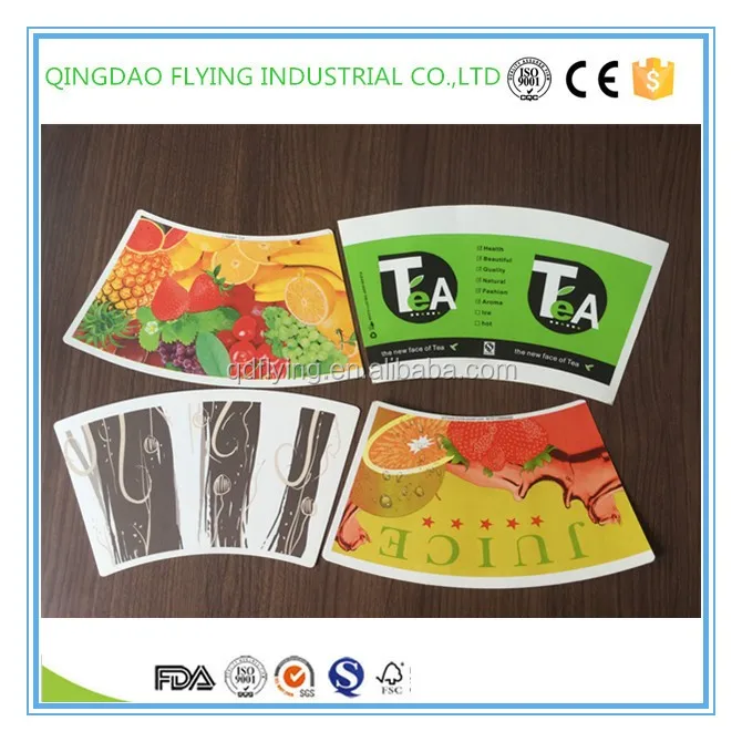 Paper Cup Blank Raw Material PE Coated Paper For Paper Coffee Cup
