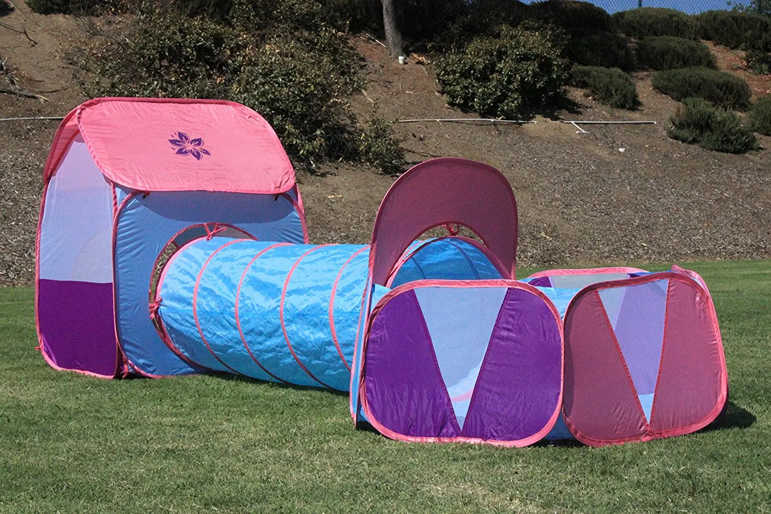 utex 3 in 1 pop up play tent with tunnel