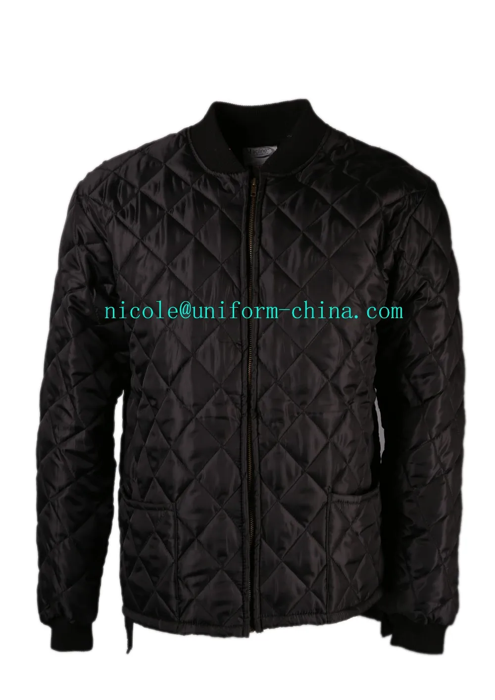Wholesale Men Taffeta Winter Work Freezer Thermal Quilted Padding