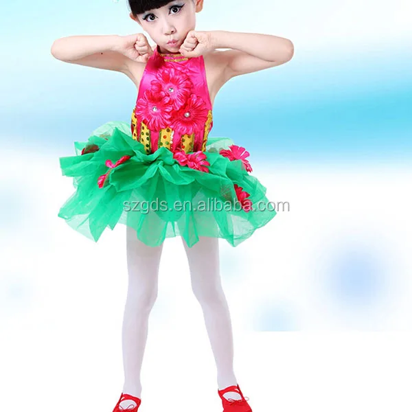 New Design Little Girl Dance Costumes Child Performance Wear Costume