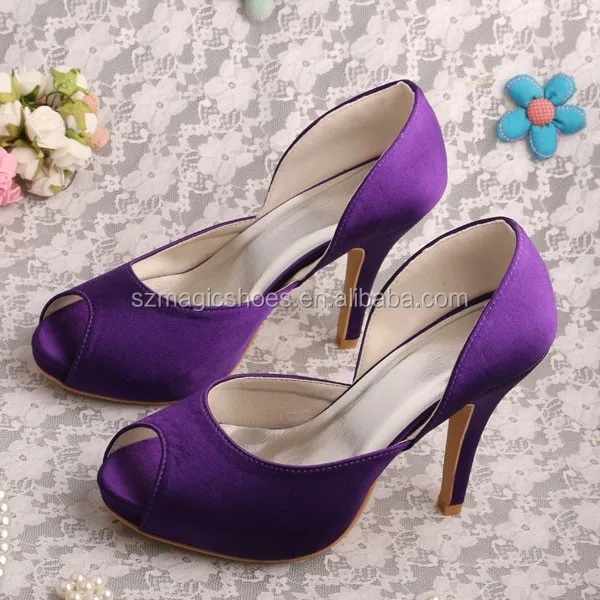 20 Colors) Dark Purple Shoes Prom 