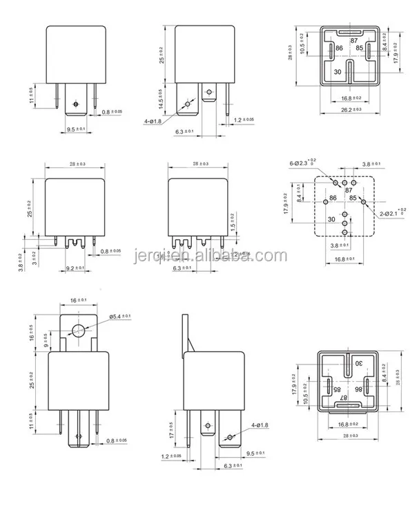 40a 12v Pcb Auto Relay Jd1912 4pin Starter Relay Car Horn Relay Buy
