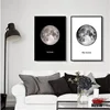 Posters Wall Art Printed Canvas Painting For Living Room Nordic Decoration Earth Moon Art Wall Decor Picture