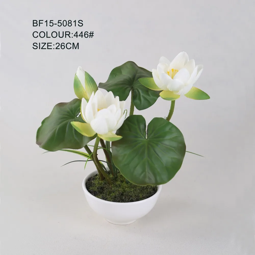 High Quality Factory Hot Wholesale Artificial Lotus Flower,Potted
