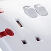 Plastic gang 2 way usb wall extension socket made in China