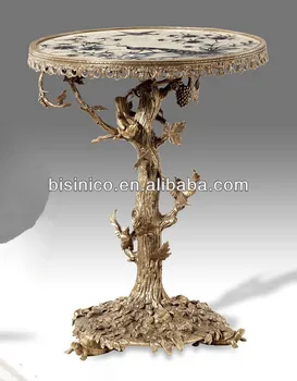 Elegant Porcelain Bronze Center Table Exquisite Hand Carved Wooden Elegant Porcelain Bronze Center Table Exquisite Hand Carved Wooden End Home Decor Furiniture
