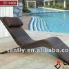Aluminum Rattan Chaise Lounge Chair Outdoor Pool Furniture