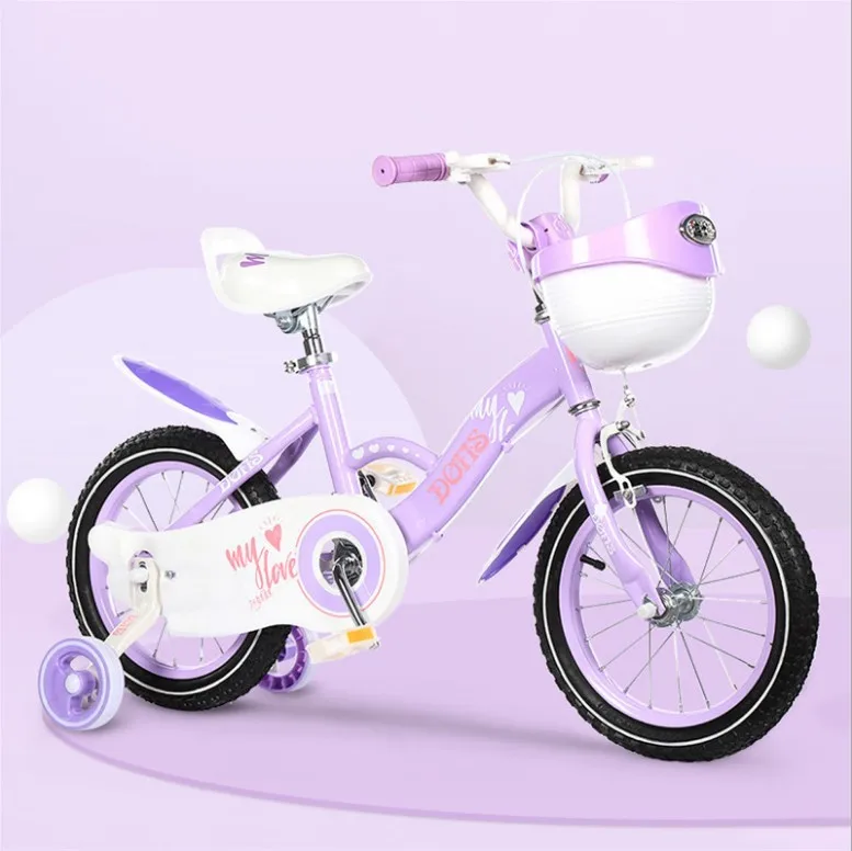 Factory Wholesale Children's Bicycles 12 14 16 Inch 3-12 Year Old Girls 