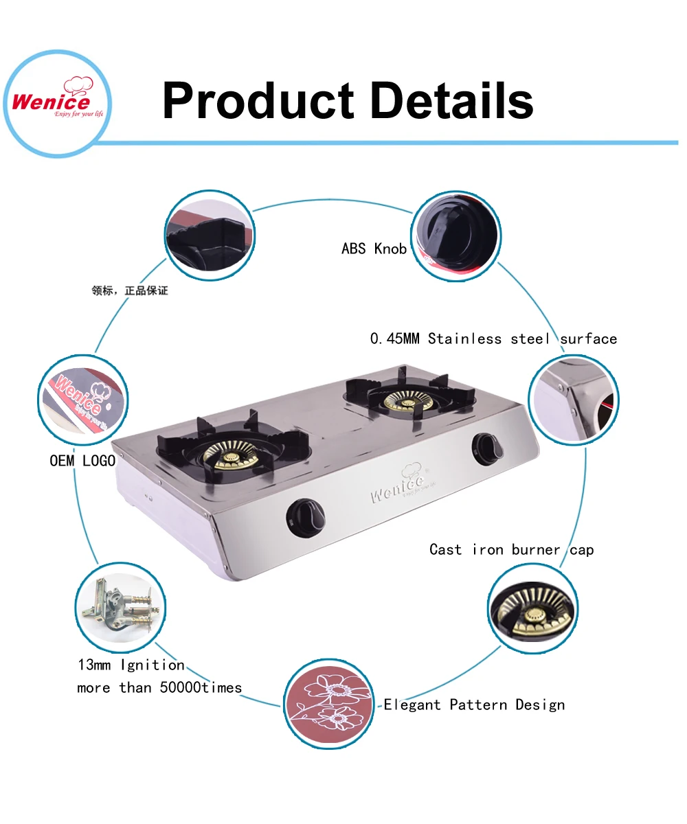 2 Burner Good Quality Table Gas Cookers Gas Stove7532 Buy Table Gas