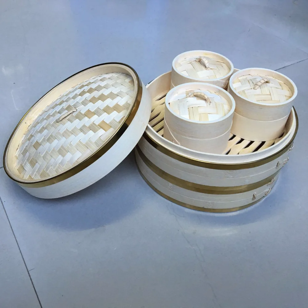 Taylor & Ng Steamer, 12", Natural Bamboo