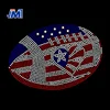 Rhinestone transfer 4th of July USA flag design hot fix for garment