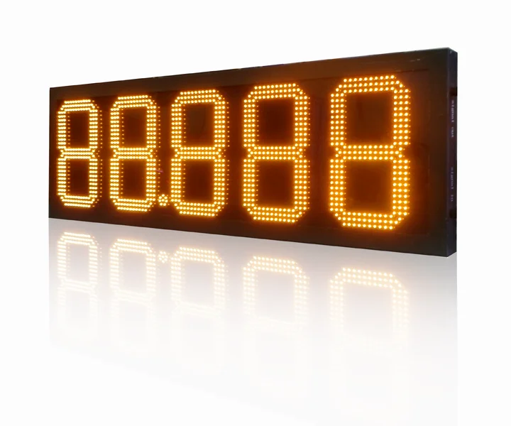 12 inch 7 segment led fuel price display