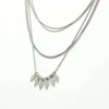 New design silver long kundan necklace for girl