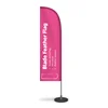 wholesale customized design feather flag with pole high quality flexible wind stand printing outdoor flag