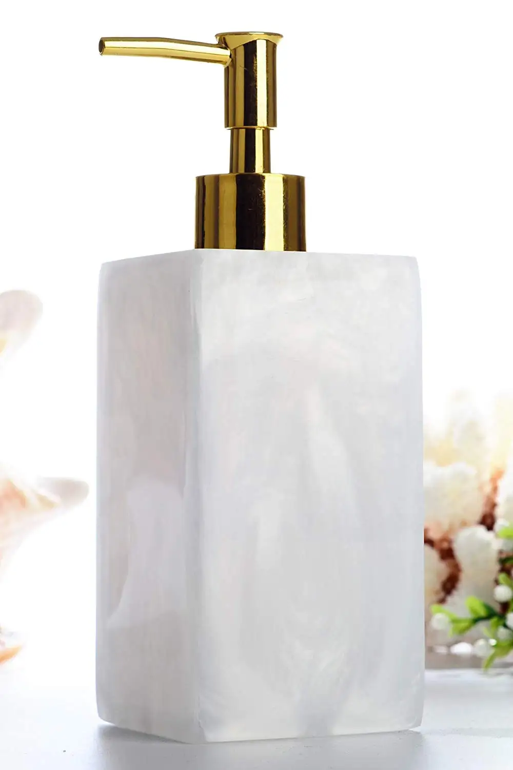 Soap Dispenser Bottle, Hand Soap Dispenser Pump Bottle for Essential Oils, Lotions, Liquid Soaps, Shampoo Shower Gel Hand Lotion Bottle for Kitchen and Bathroom(Gold)