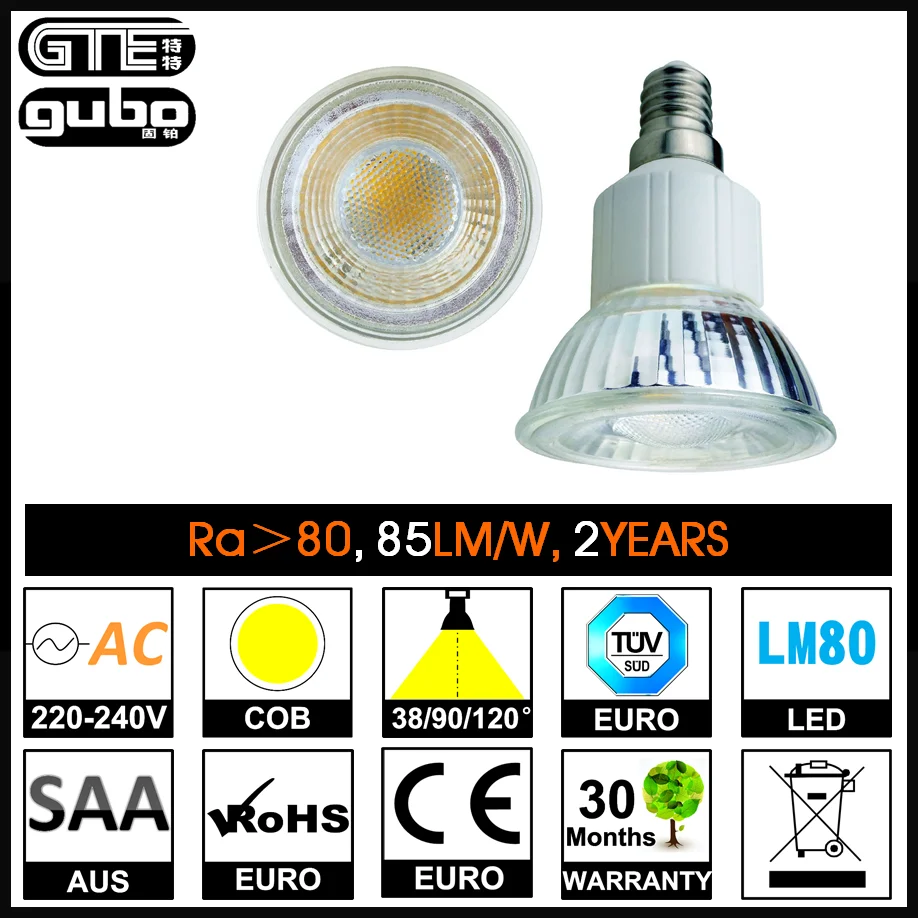 PAR16 E14 GLASS LED SPOTLIGHT 3/5/7W