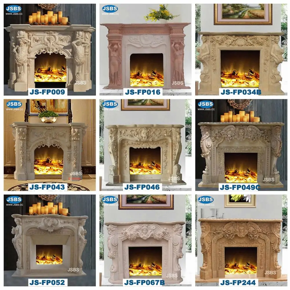 Fireplace Surround With Statue More Photos For Choosing! Buy