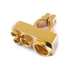 W01 Universal Brass Marine And Auto Car Parts Positive Negative Gauge Clamp Clips Battery Terminal