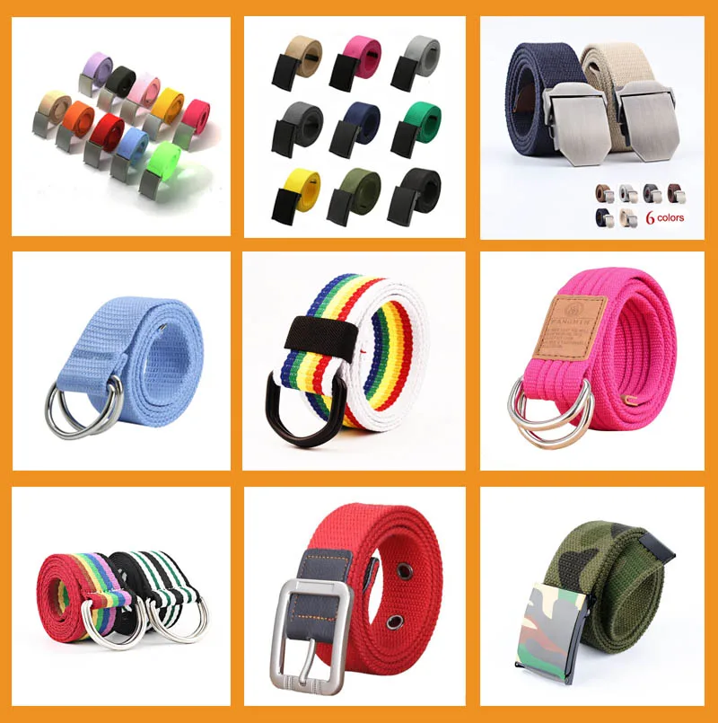 Fashion Cheap Canvas Mens Colorful Belts Buy Fabric Belts Men,Canvas