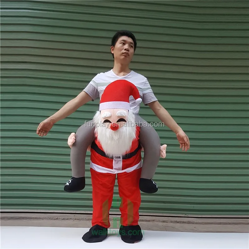 2023 Christmas Ox Riding Costume Carrying Man Costume Ride On Fancy