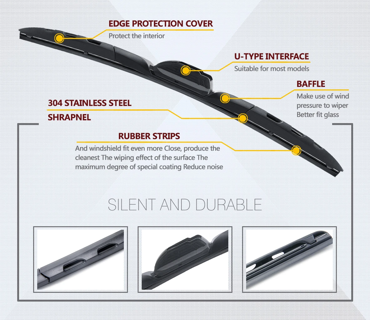 New Type Factory Offer Multiple Windscreen Wipers Blade Made In China