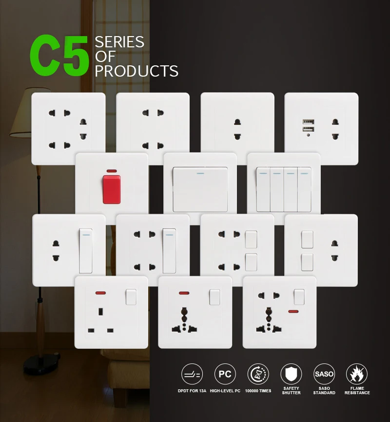 5 Pin Mf Switched Socket With Neon And 2 Usb Port Wall Usb Socket Buy Wall Socketusb Wall 9250