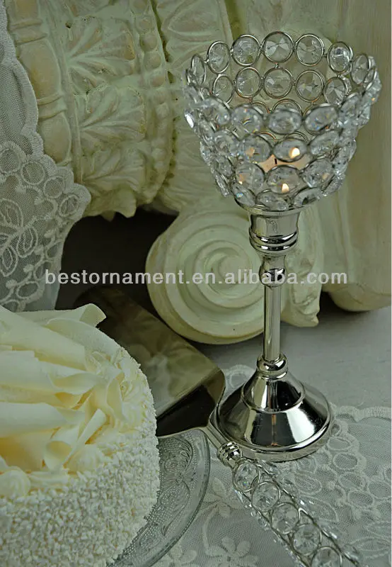 Crystal Candle Holder 8.5in Buy Tall Candle Holders For Weddings