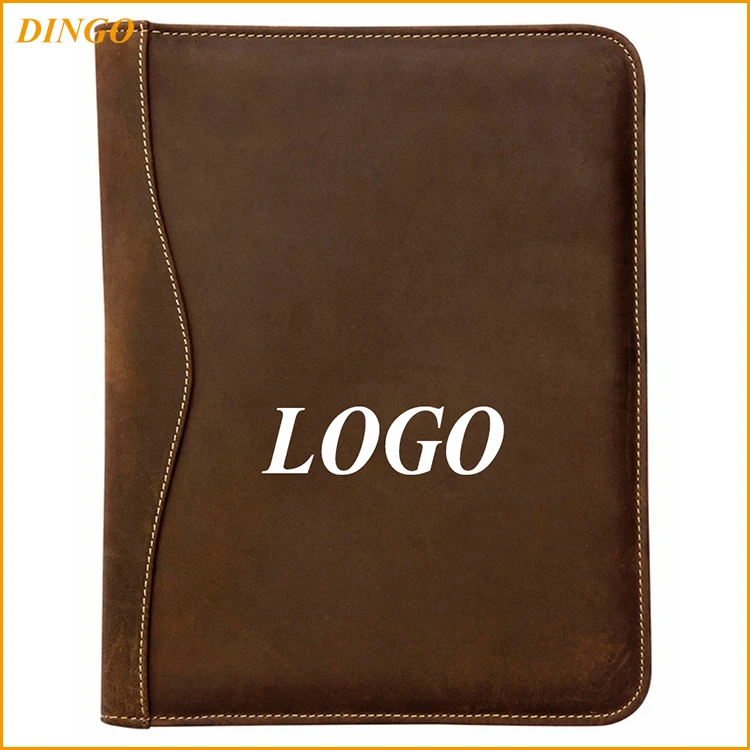 Custom Gift A4 A5 Conference Document Leather Presentation File Folder