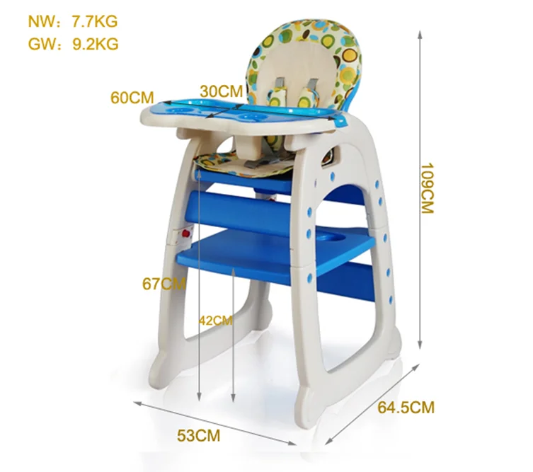 Plastic High Chair Baby Kids Feeding Chair /baby High Chair Malaysia