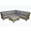 rattan kubu grey furniture for four pcs with red cushion color and it is for hot in garden