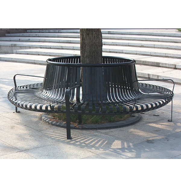 (FS155) Arlau Eisen Baumbank, metall Garten Runde Bench, runden