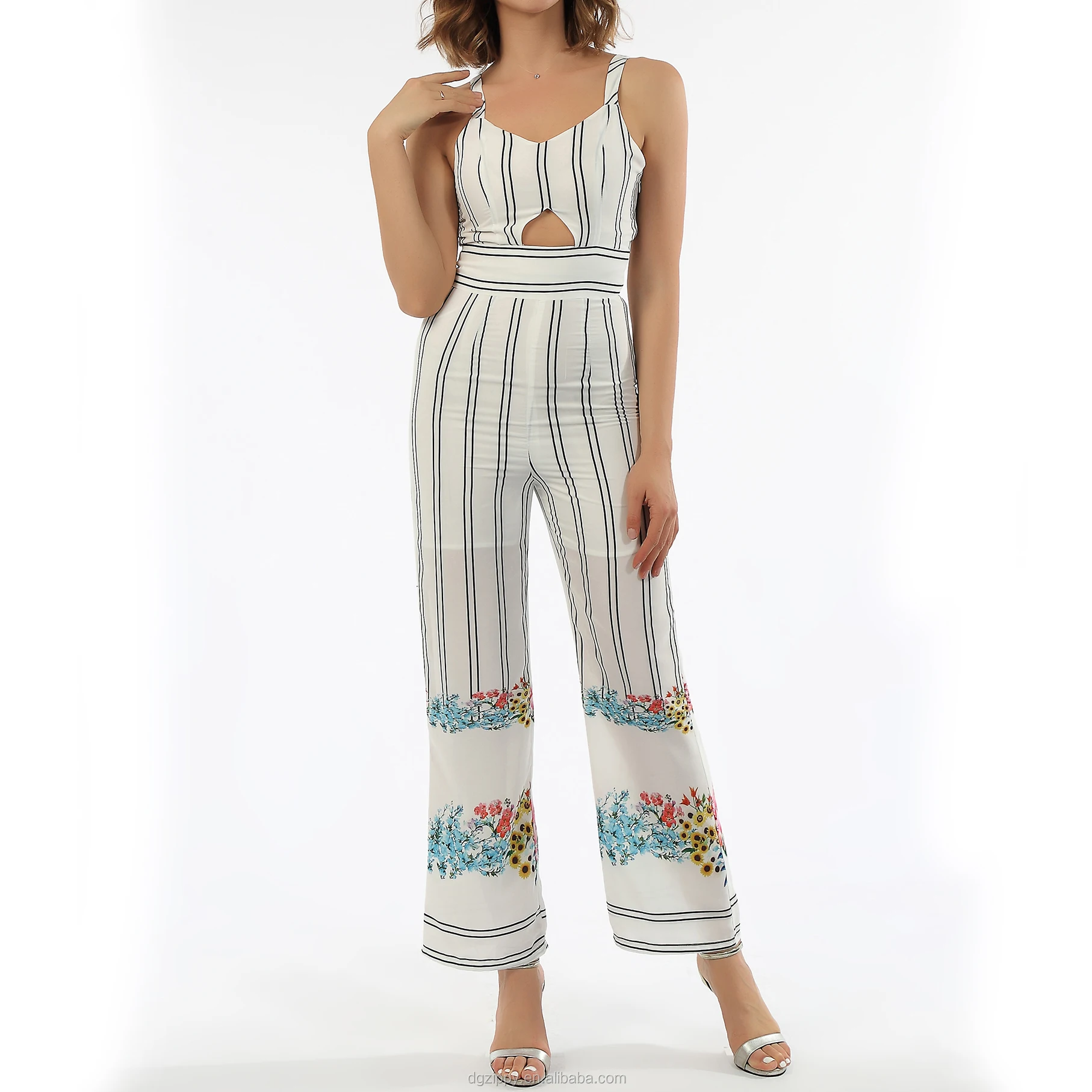 Floral Printed Chiffon One Piece Long Jumpsuits Buy Jumpsuits Women