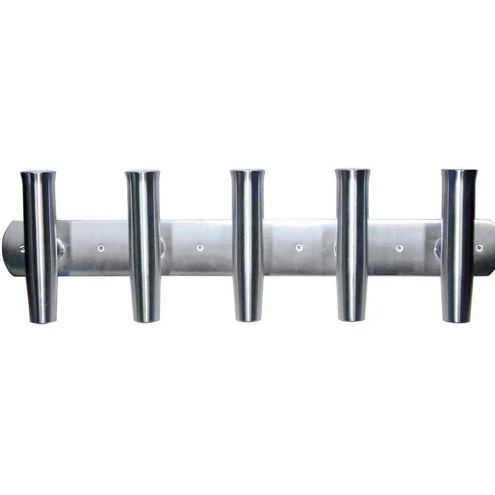 Transom Mounted 90Deg Wall Mounted Aluminum Tournament Style Single Rod Holder