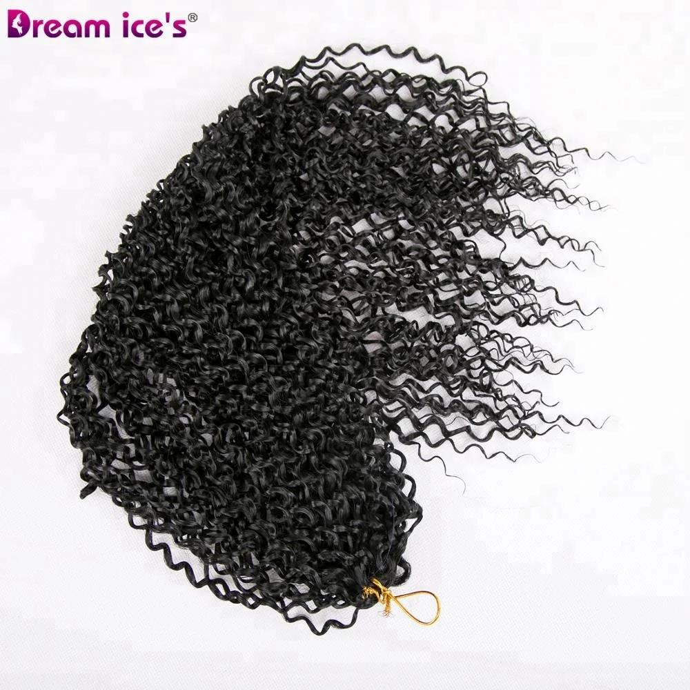 Dream.Ice Good Quality 20inch Synthetic Single Color Freetress Deep Crochet Bulk Twist Water Wave Twist Braid Hair