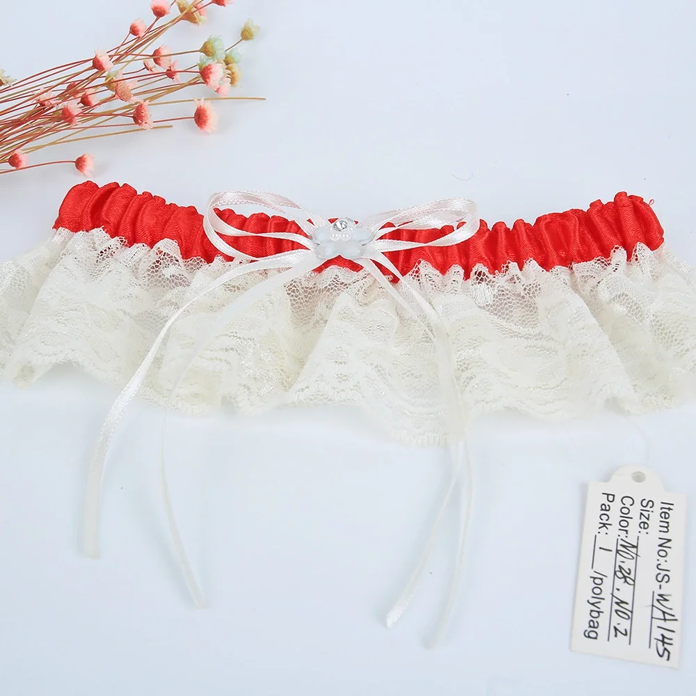 Pearl Rhinestone Garter Belt,Bridal Lace Garter Belt Set Wholesale