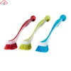 Plastic Kitchen Scrub Brush Dish Washing Brush Pot Brush With Suction Cup