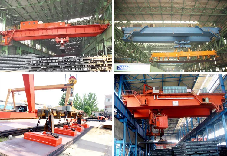 Customized Qc Crane For Scrap Iron Handling Magnet Overhead Crane - Buy ...