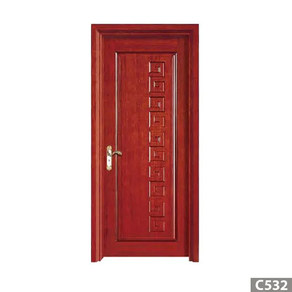 Fashion design fireproof durable moisture-proof solid wooden door